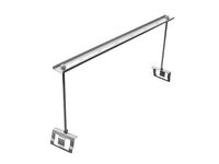 Above Ceiling Tile Mounting, Bracket with Adjustable Height,