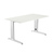 MESA DE OFICINA SERIE METAL 160x80 BLANCO / BLANCO