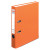Ordner maX.file protect A4 5cm orange, PP-Kunststoffbezug/Papier hellgr. besch.