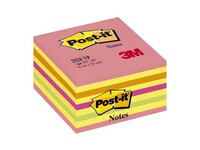 Post-it® Notes Kubus, 76 x 76 mm, Neon roze (blok 450 vel)