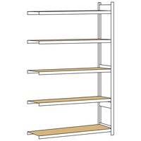 Wide span shelf unit, with moulded chipboard, height 3000 mm