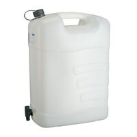 Water canister with drain tap