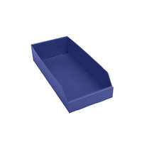 Caja de plástico para estanterías, plegable