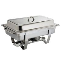 Olympia Chafing Dish Made of 1/1 GN Stainless Steel with Two Fuel Holders