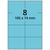 Universaletiketten 105 x 74 mm, 800 Haftetiketten blau auf DIN A4 Bogen, Papier permanent