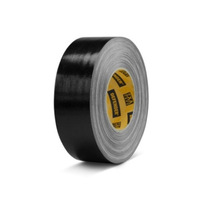 ADAM HALL DTEXAB50BULK - Premium Gewebeklebeband (hobe Klebekraft | Breite 50mm | schwarz glänzend) - 50,00m