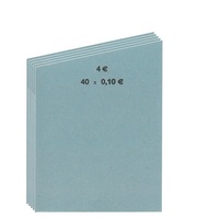 Handrollpapier 50 Blatt 0,10 € blau