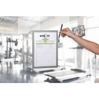 Durable Duraframe® Note poster frame and pen holder - silver