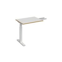 Return desk for electric height adjustable desks with dual motor