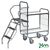 Kongamek order picking trolleys with retractable steps and 2 shelves
