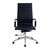 Heavy duty bonded leather chair with high back, black