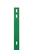Flacheisen f.Doppelstab-Gittermatten,sendz.vz.grün,Bohrabst:400mm,40x4mm,2460mm