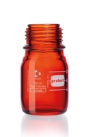 100ml Safety-coated bottles DURAN® brown with retrace code