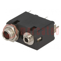 Socket; Jack 3,5mm + Jack 6,3mm; female; mono,double; ways: 2