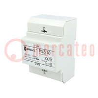 Transformer: mains; 30VA; 230VAC; 110V; Leads: terminal block; IP30