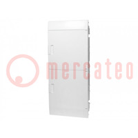 Enclosure: for modular components; IP41; plaster embedded; grey