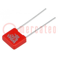 Capacitor: polyester; 47nF; 40VAC; 63VDC; 5mm; ±5%; 2.5x6.5x7.2mm