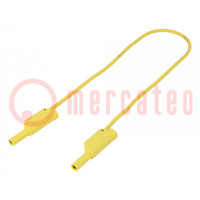 Conduttore di misurazione; 32A; L: 0,5m; giallo; Diam.cond: 2,5mm2