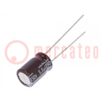 Capacitor: electrolytic; THT; 5.6uF; 250VDC; Ø8x11.5mm; ±20%