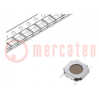 Microschakelaar TACT; SPST-NO; pos: 2; 0,05A/12VDC; SMT; 980mN