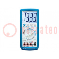 Digitale multimeter; LCD; 3,5 cijfers (2000); 20kHz; -20÷760°C