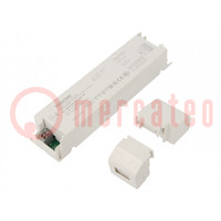 Power supply: switched-mode; LED; 60W; 24VDC; 2500mA; 198÷264VAC