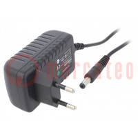 Power supply: switching; mains,plug; 5VDC; 2A; 10W; Plug: EU; 81.27%