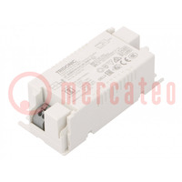 Zasilacz: impulsowy; LED; 25W; 27÷42VDC; 600mA; 198÷264VAC; IP20