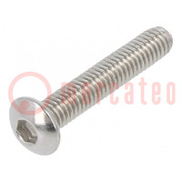 Screw; M3x16; 0.5; Head: button; hex key; HEX 2mm; ISO 7380-1