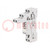 Socket; PIN: 8; 12A; 300VAC; on panel,for DIN rail mounting