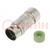 Enclosure: for M23 connectors; for cable; straight; F6; 7÷13.5mm