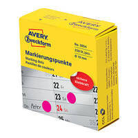 Avery Zweckform etykiety 19mm, fioletowy, 250 etykiety, do znakowania, 3854, do pisma odręcznego