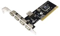 LogiLink USB 2.0 PCI Karte, 4 + 1 Port, VIA Chipsatz (11111015)