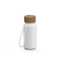 Artikelbild Trinkflasche "Natural", 400 ml, inkl. Strap, weiß/transparent