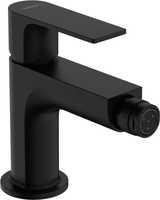 HANSGROHE 72213670 MITIGEUR BIDET À LEVIER UNIQUE REBRIS E, AVEC BARRE DE TRACTION EN MÉTAL, ÉCONOMIE D'EAU, NOIR MAT MÉLANGEUR