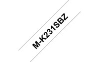 M-Schriftbandkassetten M-K231S,schwarz auf weiß