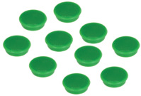 Magnet rund, 32 mm, 800 g, 10 Stück, grün
