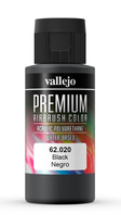 Vallejo 62.020 Acrylfarbe 60 ml Schwarz Flasche