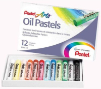 Pentel 0100524 pastel Pastel al óleo Multicolor 12 pieza(s)