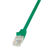 LogiLink 0.25m Cat.5e U/UTP câble de réseau Vert 0,25 m Cat5e U/UTP (UTP)