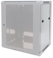 Intellinet Network Cabinet, Wall Mount (Standard), 9U, Usable Depth 410mm/Width 510mm, Grey, Flatpack, Max 60kg, Metal & Glass Door, Back Panel, Removeable Sides, Suitable also ...