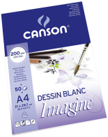 Canson Imagine Bloc de hojas de papel para bellas artes 50 hojas