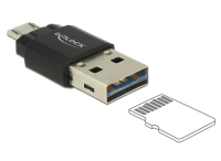 DeLOCK 91735 kártyaolvasó Micro-USB Fekete