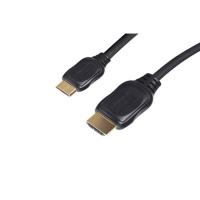 S-Conn HDMI - Mini-HDMI 1m HDMI-Kabel HDMI Typ A (Standard) HDMI Type C (Mini) Schwarz
