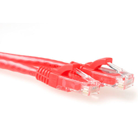 ACT Cat6A UTP 2m cable de red Rojo