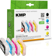 KMP B13V tintapatron 4 db Nagy (XL) kapacitású Fekete, Cián, Magenta, Sárga