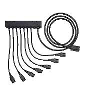 HPE 5xC13 Outlets Power and UID LEDs Pair Standard Extension Bar prolunghe e multiple 5 presa(e) AC Nero