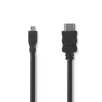 Nedis CVGP34700BK15 HDMI kabel 1,5 m HDMI Type A (Standaard) HDMI Type D (Micro) Zwart