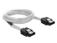 DeLOCK 85342 SATA-kabel 0,5 m SATA 7-pin Zwart, Transparant