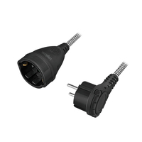 LogiLink LPS104 câble électrique Noir, Blanc 3 m Prise d'alimentation type F
